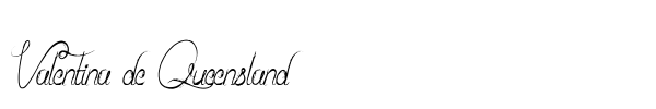 Valentina de Queensland font preview